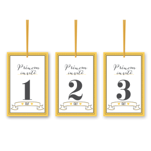 Caractère - Plan de table - Cartes