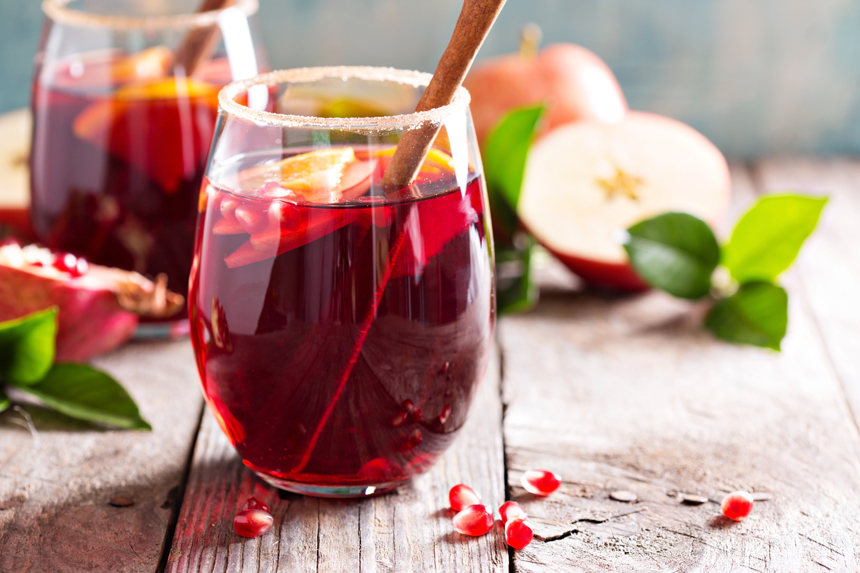 idée originale mariage automne sangria poire pétillante
