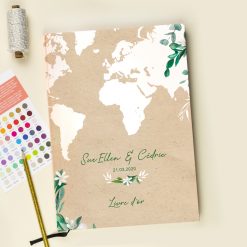 Livre D Or Mariage Theme Voyage Livre D Or International Carte Du Monde