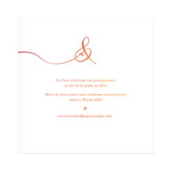 invitation mariage bilingue et trilingue. Texte aquarelle
