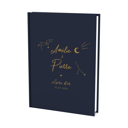 Livre d'or mariage constellations, étoiles et astronomie