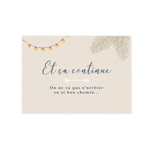 petit carton brunch, mariage guinguette vintage, van et voyage