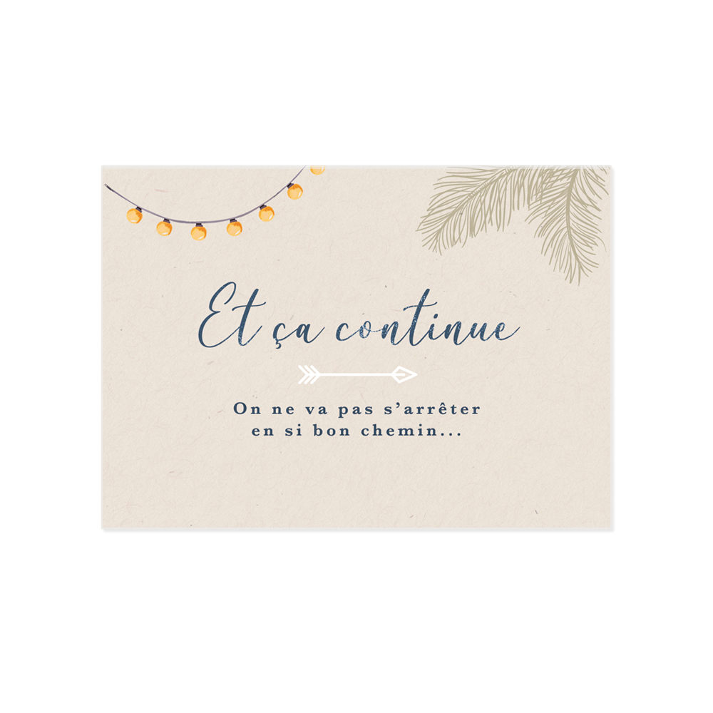 petit carton brunch, mariage guinguette vintage, van et voyage